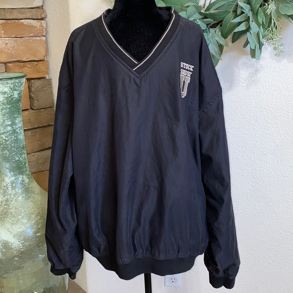 Devon & Jones- Black & White Stock Show U Jacket Mens size XXl